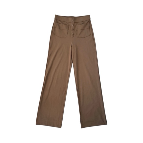 NWT Halara High Waisted Button Pockets Straight Leg Casual Pants Medium - Picture 3 of 8